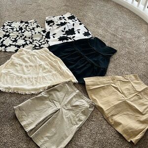 Lot of 6 A-line skirts. All are small. Size Small, 1. &2 & 3.